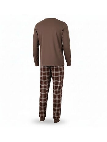 Ozabi heren pyjama fleece gevoerd borduurwerk weekend vibes