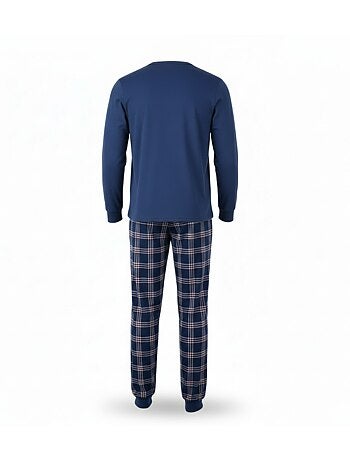 Ozabi heren pyjama fleece gevoerd borduurwerk weekend vibes