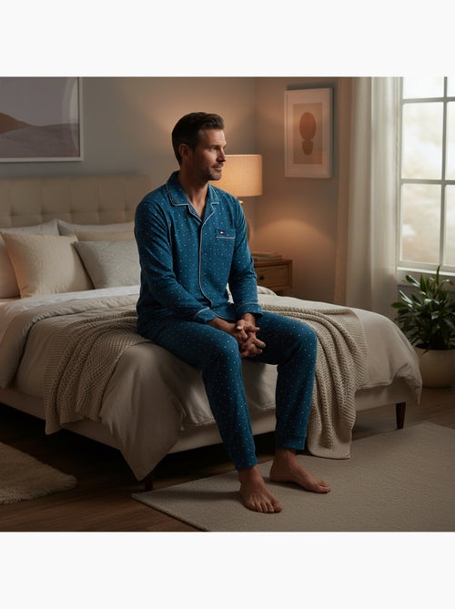 Ozabi heren pyjama fleece gevoerd geknoop polka dots - Kiabi Ozabi heren pyjama fleece gevoerd geknoop polka dots - Kiabi