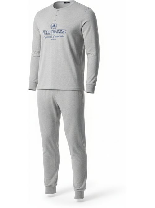 Ozabi heren pyjama fleece gevoerd print geborduurd - Kiabi Ozabi heren pyjama fleece gevoerd print geborduurd - Kiabi
