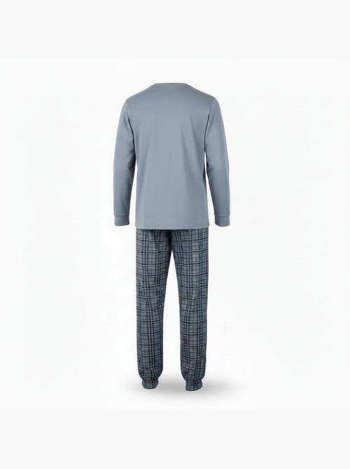 Ozabi heren pyjama katoen schotse hertborduurwerk - Kiabi Ozabi heren pyjama katoen schotse hertborduurwerk - Kiabi