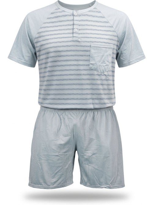OZABI Heren Pyjama Korte Broek Katoen - Kiabi OZABI Heren Pyjama Korte Broek Katoen - Kiabi