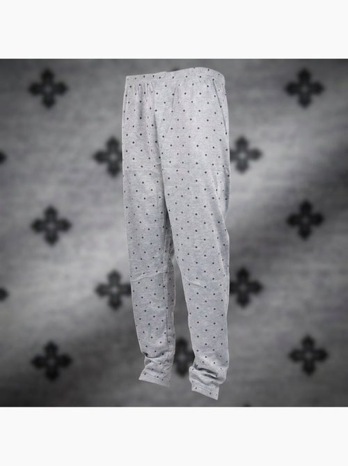 OZABI Heren Pyjama Lang Geboord Overhemdkraag Ultra Zacht - Kiabi OZABI Heren Pyjama Lang Geboord Overhemdkraag Ultra Zacht - Kiabi