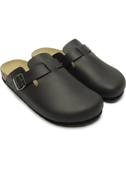Ozabi heren slippers synthetisch leer verstelbare gesp kurk zool - Kiabi Ozabi heren slippers synthetisch leer verstelbare gesp kurk zool - Kiabi