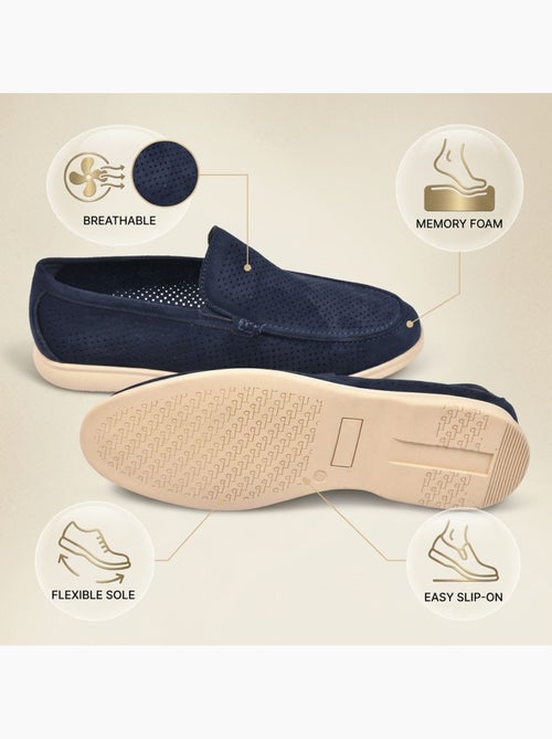 Ozabi mocassins homme microperfores premium slip on confort - Kiabi Ozabi mocassins homme microperfores premium slip on confort - Kiabi