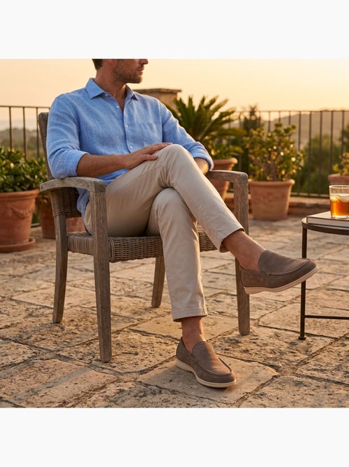 OZABI Mocassins Homme Premium Suédine Confort Slip-On - Kiabi OZABI Mocassins Homme Premium Suédine Confort Slip-On - Kiabi