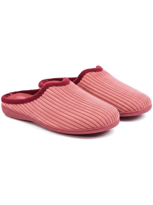 Ozabi mules femme unies, velours côtelé synthétique, passepoil fourrure - Kiabi Ozabi mules femme unies, velours côtelé synthétique, passepoil fourrure - Kiabi