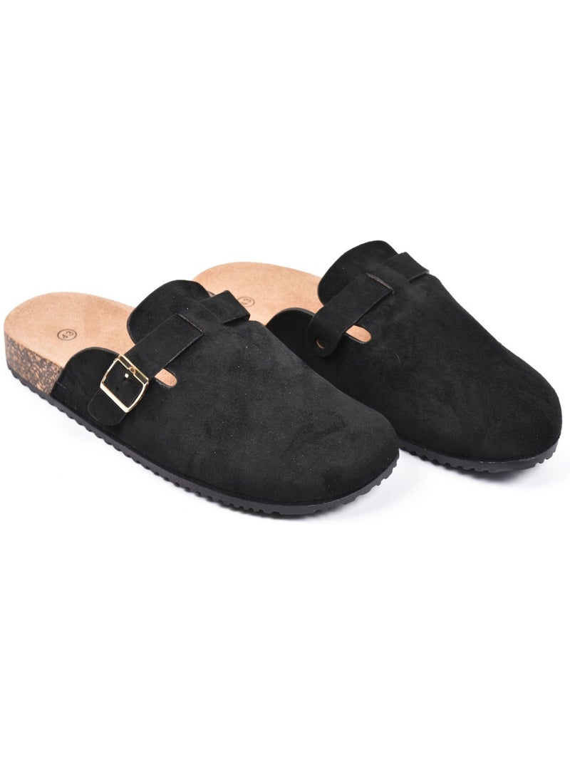 Ozabi mules sabots homme confort ergonomique boucle réglable Noir - Kiabi