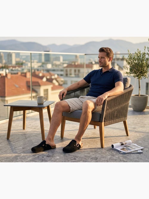 Ozabi mules sabots homme confort ergonomique boucle réglable - Kiabi Ozabi mules sabots homme confort ergonomique boucle réglable - Kiabi