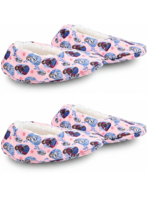 OZABI Pack 2 Paires Chaussons Fille Disney Fourrés Antidérapants - Kiabi OZABI Pack 2 Paires Chaussons Fille Disney Fourrés Antidérapants - Kiabi