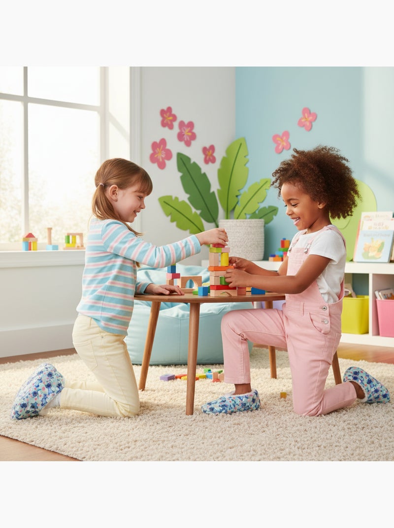 OZABI Pack 2 Paires Chaussons Fille Disney Fourrés Antidérapants Vert - Kiabi