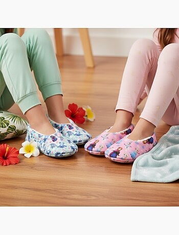 OZABI Pack 2 Paires Chaussons Fille Disney Fourrés Antidérapants