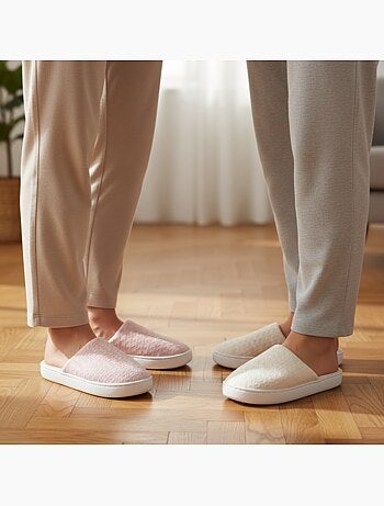 OZABI Pack 2 Paires Mules Femme Semelle Nuage Doublure Éponge