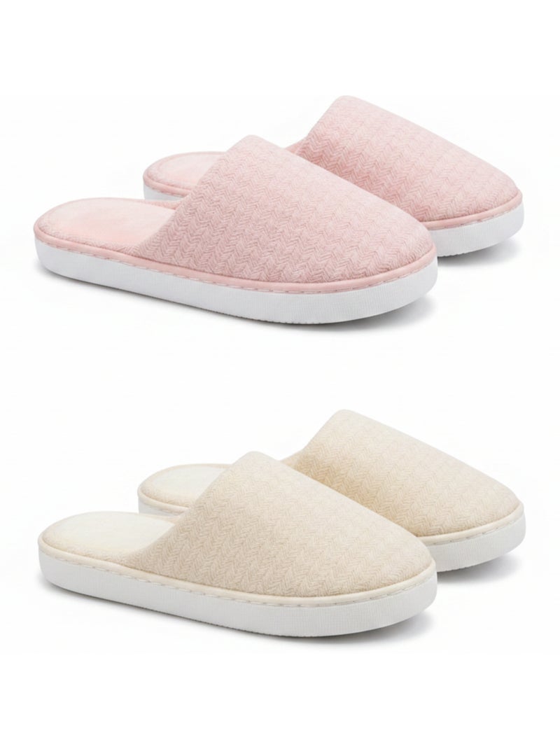 OZABI Pack 2 Paires Mules Femme Semelle Nuage Doublure Éponge Multicolore - Kiabi