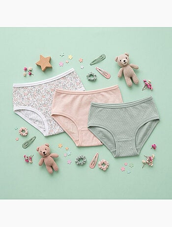 OZABI Pack Culottes Fille Coton - Lot de 6