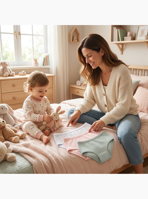 OZABI Pack Culottes Fille Coton - Lot de 6 - Kiabi
