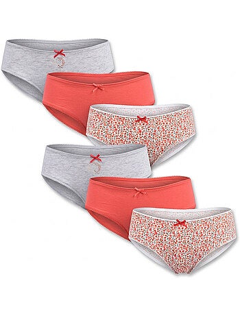OZABI Pack Culottes Fille Coton - Lot de 6