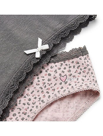 OZABI Pack Culottes Fille Coton - Lot de 6