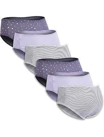 OZABI Pack Culottes Fille Coton - Lot de 6
