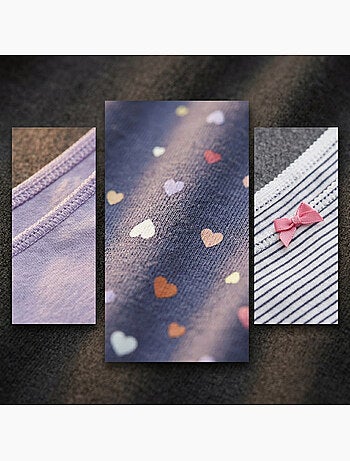OZABI Pack Culottes Fille Coton - Lot de 6
