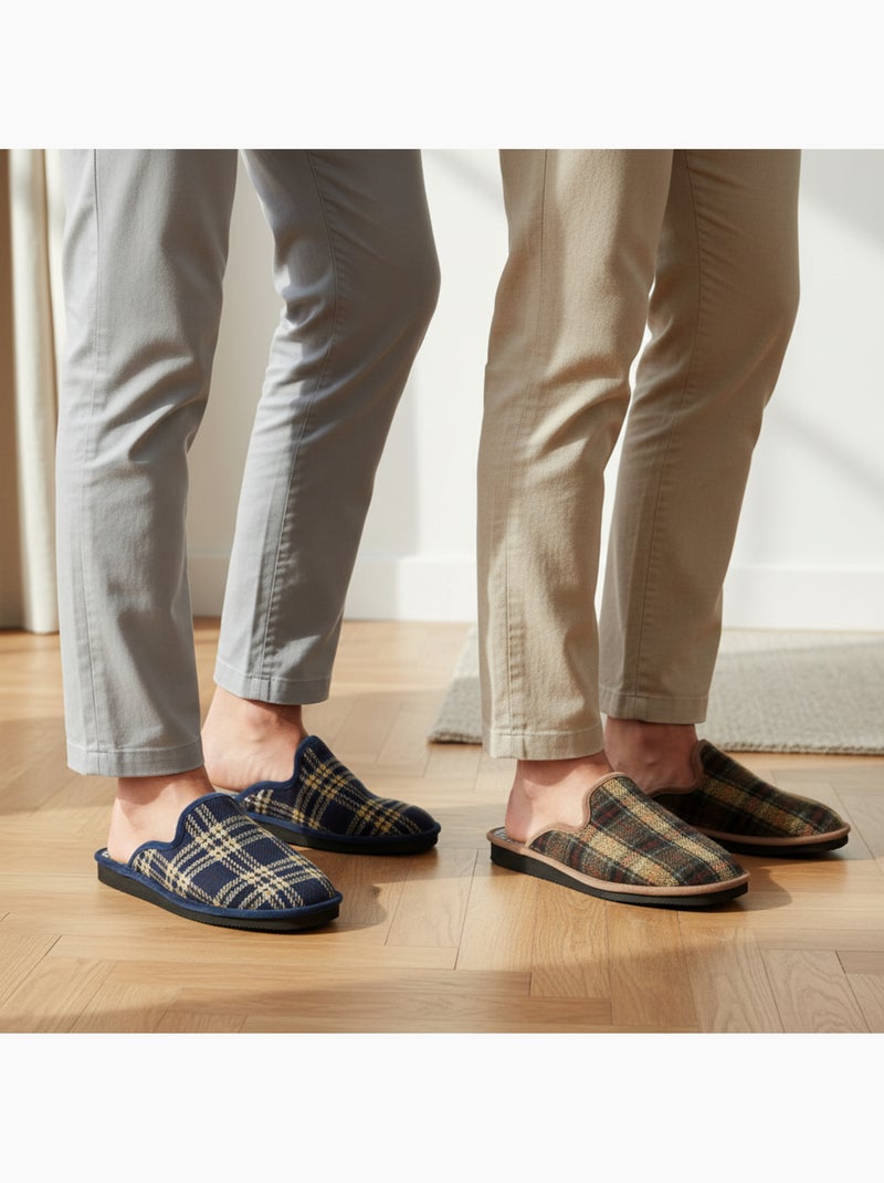 Ozabi pack de 2 paires pantoufles mules homme fabriquées en espagne Multicolore - Kiabi