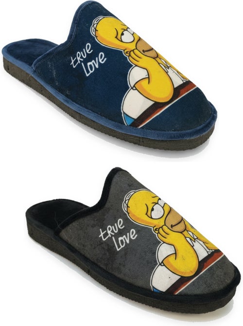 Ozabi pack de 2 paires pantoufles mules homme fantaisie motif dessin animé - Kiabi Ozabi pack de 2 paires pantoufles mules homme fantaisie motif dessin animé - Kiabi