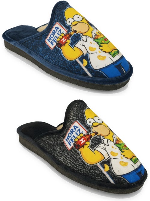 Ozabi pack de 2 paires pantoufles mules homme fantaisie motif dessin animé - Kiabi Ozabi pack de 2 paires pantoufles mules homme fantaisie motif dessin animé - Kiabi