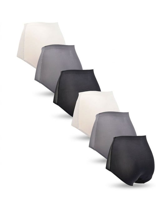 OZABI Pack de Culottes Femme Gainantes Invisibles Dentelle et Laser – Lot de 6 - Kiabi