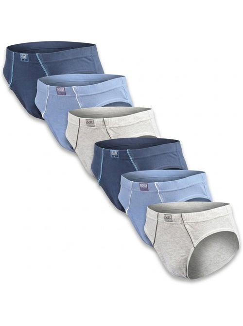 OZABI Pack Slips Homme 100% Coton – Lot de 6 - Kiabi