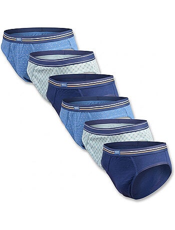 OZABI Pack Slips Homme 100% Coton – Lot de 6