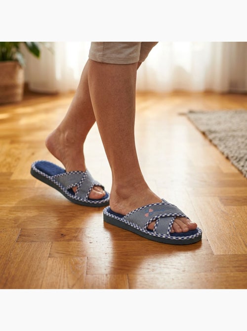 OZABI Pantoffelmule dames set 2 paar gekruiste bandjes print - Kiabi OZABI Pantoffelmule dames set 2 paar gekruiste bandjes print - Kiabi