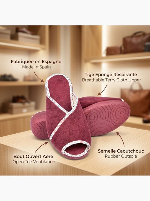 OZABI-Pantoufle Mule Femme Eponge Respirante Fabrication Espagnole, Bout Ouvert - Kiabi OZABI-Pantoufle Mule Femme Eponge Respirante Fabrication Espagnole, Bout Ouvert - Kiabi