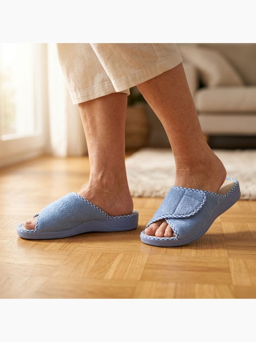 Ozabi-pantoufle mule femme eponge scratch ajustable fabriquee en espagne - Kiabi Ozabi-pantoufle mule femme eponge scratch ajustable fabriquee en espagne - Kiabi