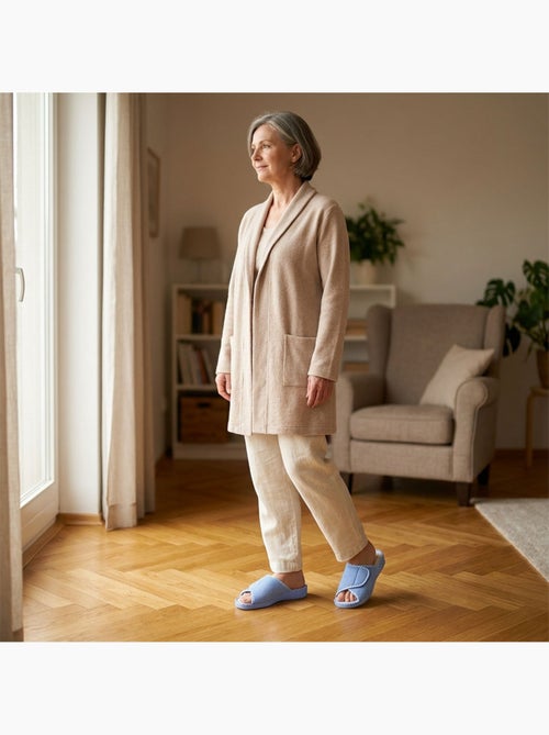 Ozabi-pantoufle mule femme eponge scratch ajustable fabriquee en espagne - Kiabi Ozabi-pantoufle mule femme eponge scratch ajustable fabriquee en espagne - Kiabi