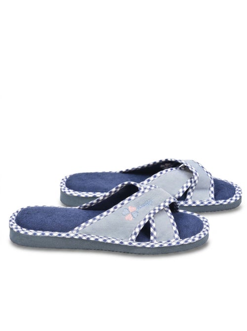 OZABI-Pantoufle Mule Femme Pack 2 Paires Sangles Croisees Imprimees - Kiabi OZABI-Pantoufle Mule Femme Pack 2 Paires Sangles Croisees Imprimees - Kiabi