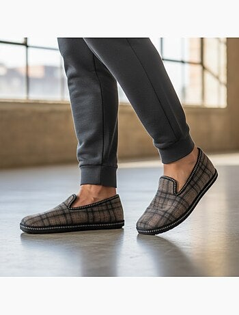 Ozabi pantoufles charentaises homme fabriquées en espagne broderie fantaisie