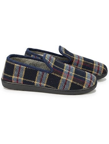Ozabi pantoufles charentaises homme fabriquées en espagne carreaux écossais