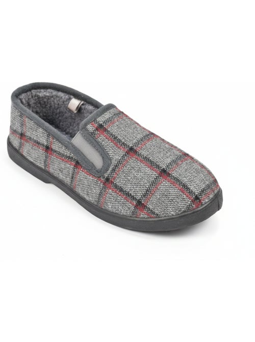 Ozabi pantoufles charentaises homme fourrées carreaux fenêtre antidérapantes - Kiabi Ozabi pantoufles charentaises homme fourrées carreaux fenêtre antidérapantes - Kiabi
