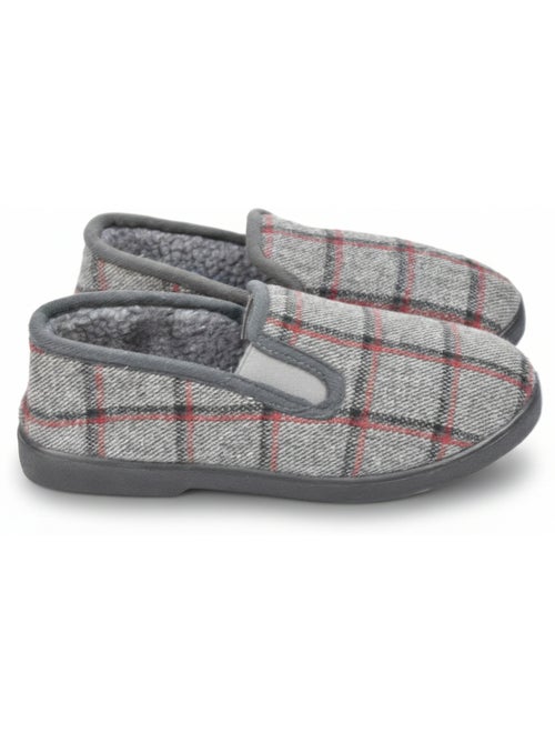 Ozabi pantoufles charentaises homme fourrées carreaux fenêtre antidérapantes - Kiabi Ozabi pantoufles charentaises homme fourrées carreaux fenêtre antidérapantes - Kiabi