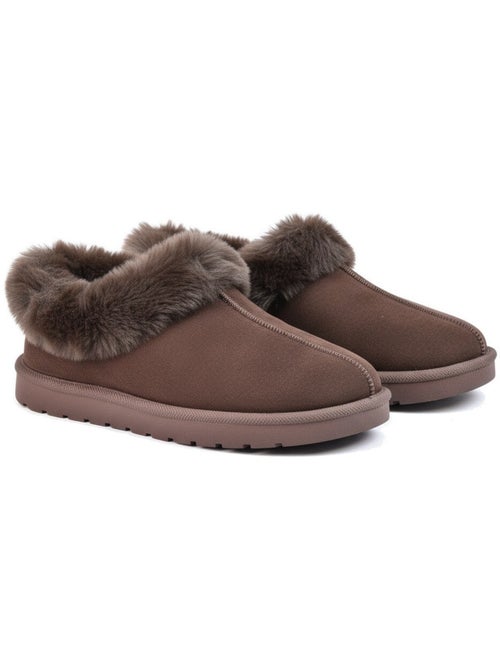 Ozabi pantoufles femme hiver scandinave, semelle crantée intérieur extérieur - Kiabi Ozabi pantoufles femme hiver scandinave, semelle crantée intérieur extérieur - Kiabi