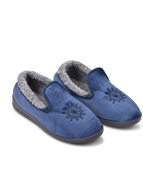 OZABI Pantoufles Femme Velours Charentaises Chaudes Antidérapantes - Kiabi OZABI Pantoufles Femme Velours Charentaises Chaudes Antidérapantes - Kiabi