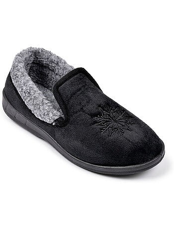 OZABI Pantoufles Femme Velours Charentaises Chaudes Antidérapantes