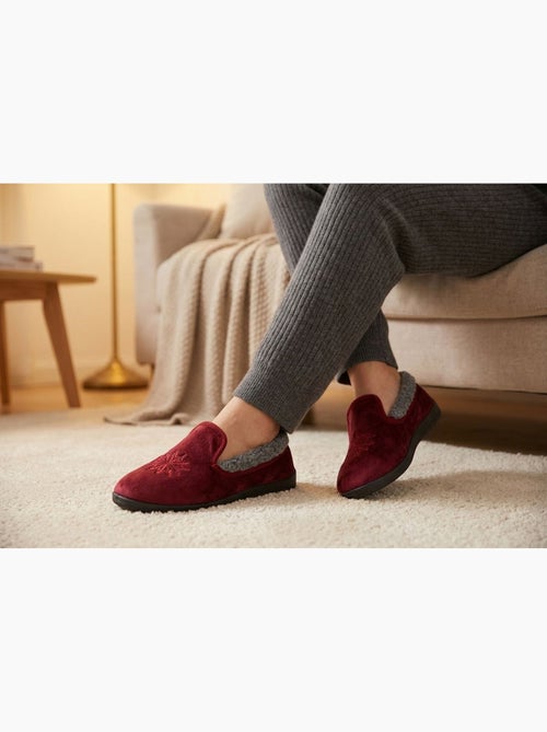 OZABI Pantoufles Femme Velours Charentaises Chaudes Antidérapantes - Kiabi OZABI Pantoufles Femme Velours Charentaises Chaudes Antidérapantes - Kiabi
