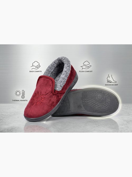 OZABI Pantoufles Femme Velours Charentaises Chaudes Antidérapantes - Kiabi OZABI Pantoufles Femme Velours Charentaises Chaudes Antidérapantes - Kiabi