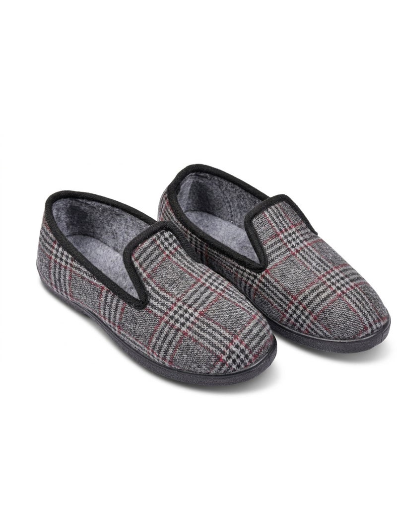 Ozabi pantoufles homme charentaises chaudes antidérapantes Gris - Kiabi