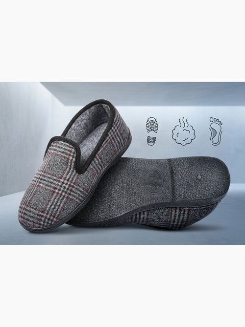 Ozabi pantoufles homme charentaises chaudes antidérapantes - Kiabi Ozabi pantoufles homme charentaises chaudes antidérapantes - Kiabi