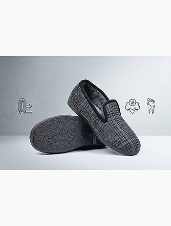 Ozabi pantoufles homme charentaises chaudes antidérapantes