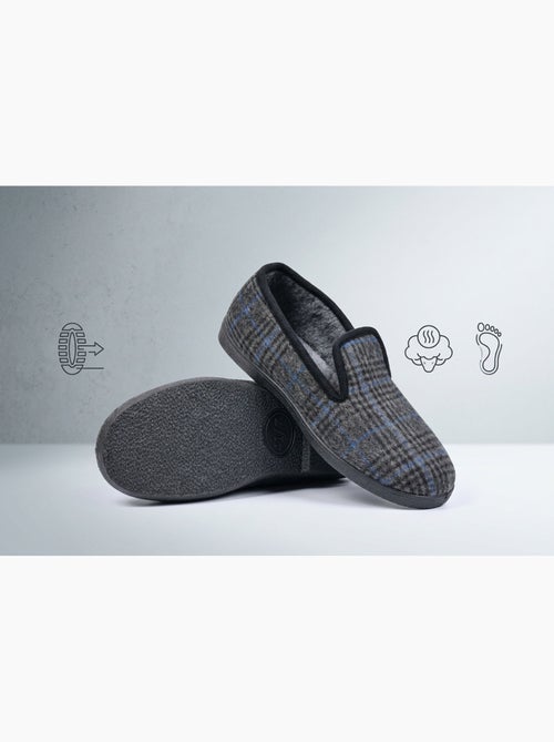 Ozabi pantoufles homme charentaises chaudes antidérapantes - Kiabi Ozabi pantoufles homme charentaises chaudes antidérapantes - Kiabi
