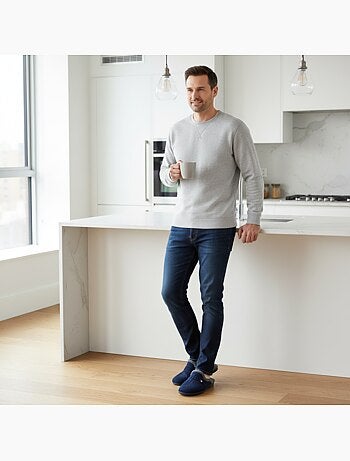 Ozabi pantoufles mules homme fabriquées en espagne, motifs fantaisie
