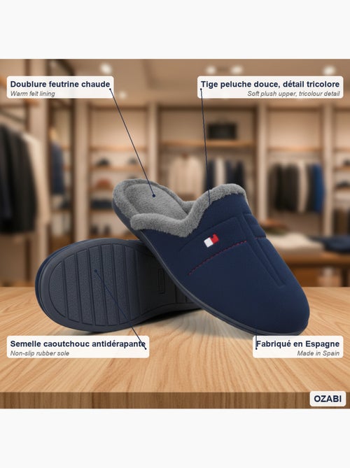 Ozabi pantoufles mules homme fabriquées en espagne, motifs fantaisie - Kiabi Ozabi pantoufles mules homme fabriquées en espagne, motifs fantaisie - Kiabi